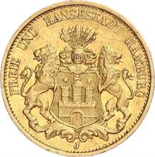 20 марок 1887 J   "Гамбург"