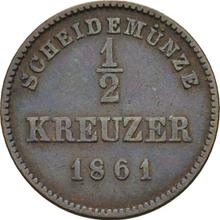 Medio kreuzer 1861   