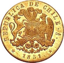 8 escudo 1851 So LA 