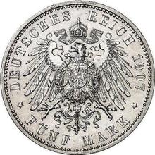 5 marcos 1907 D   "Bavaria"