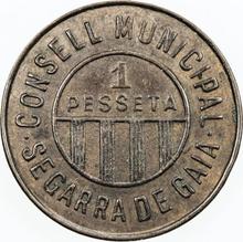 1 peseta bez daty (no-date-1939)    "Segarra de Gaia"