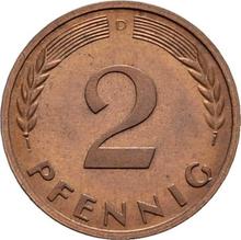2 Pfennige 1963 D  