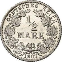 1/2 marki 1907 G  