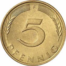 5 Pfennige 1973 F  