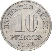 10 fenigów 1922 G  
