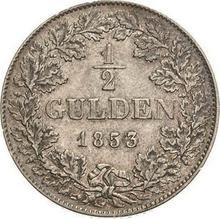 1/2 guldena 1853   