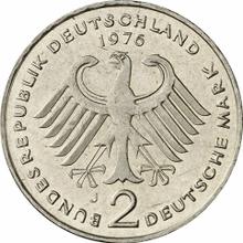 2 марки 1976 J   "Аденауэр"