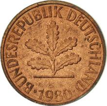 2 Pfennig 1980 F  