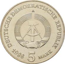 5 марок 1988 A   "Бранденбургские Ворота"