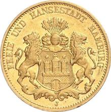 20 марок 1884 J   "Гамбург"