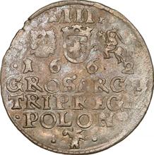 Trojak (3 groszy) 1662  AT 