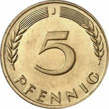 5 fenigów 1968 J  