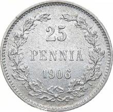 25 Penniä 1906  L 