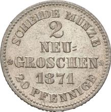 2 Neu Groschen 1871  B 