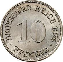 10 пфеннигов 1876 C  
