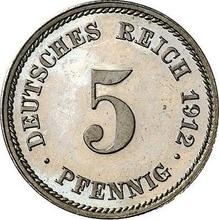 5 fenigów 1912 E  