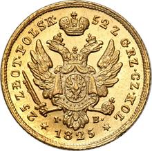 25 złotych 1825  IB  "Małą głową"