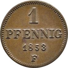 1 пфенниг 1853  F 