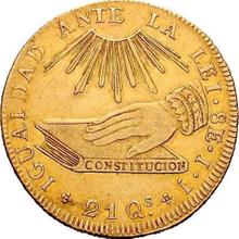 8 escudo 1837 So IJ 