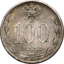 100 marek 1922    "Józef Piłsudski" (PRÓBA)