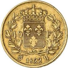 40 франков 1822 H  