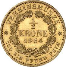 1/2 Krone 1864 A  