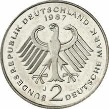 2 marki 1987 J   "Konrad Adenauer"