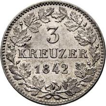 3 kreuzers 1842   