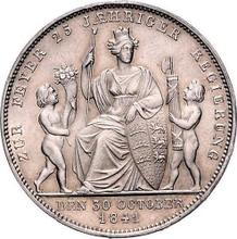 Gulden 1841    "25 Years of the King's Reign"