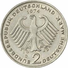 2 marki 1974 D   "Konrad Adenauer"