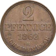 2 Pfennig 1860  B 