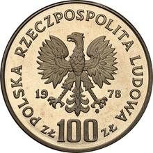 100 złotych 1978 MW   "200-lecie urodzin Adama Mickiewicza" (PRÓBA)