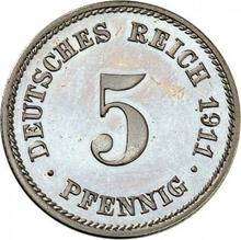 5 Pfennige 1911 E  