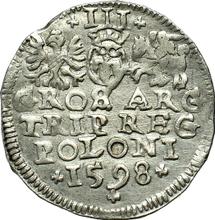 Трояк (3 гроша) 1598    "Люблинский монетный двор"