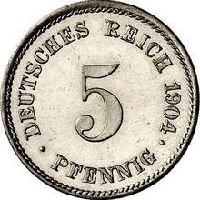 5 Pfennig 1904 E  