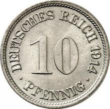 10 fenigów 1914 F  