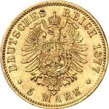 5 марок 1877 H   "Гессен"