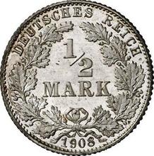 1/2 marki 1908 E  
