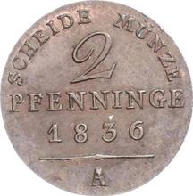 2 Pfennige 1836 A  