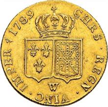 Doppelter Louis d'or 1789 W  