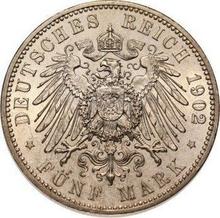 5 Mark 1902 E   "Saxony"