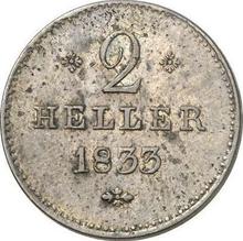 2 геллера 1833   