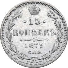 15 Kopeken 1873 СПБ HI  "Silber 500er Feingehalt (Billon)"