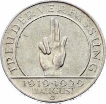 3 Reichsmark 1929 G   "Reichsverfassung"