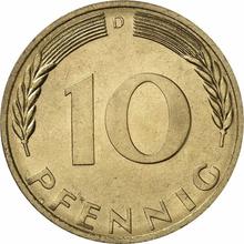 10 fenigów 1970 D  