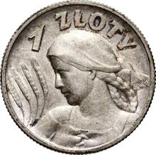 1 Zloty 1925    "A woman with ears of corn"