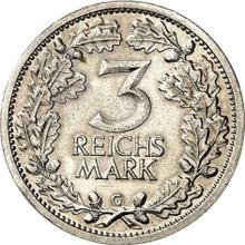 3 Reichsmarks 1933 G  