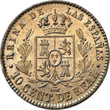 10 Centimos de Real 1863   