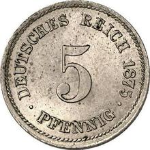 5 fenigów 1875 D  