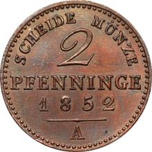 2 Pfennige 1852 A  
